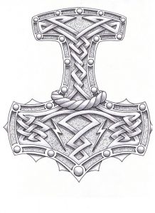 tatouage Mjölnir